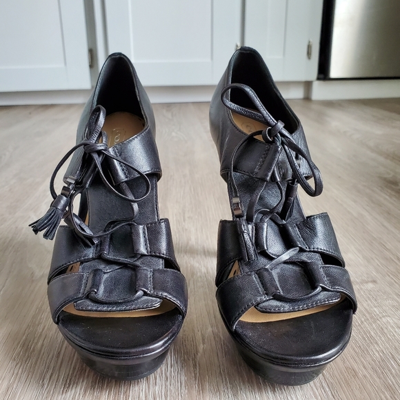 Coach Tegan Lace Up Heels - Picture 2 of 6